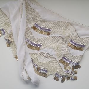 Belly dancing coin skirt